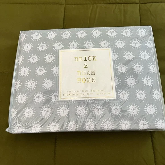 Brick & Beam Home - Full Sheet set- 100% Cotton - Picture 2 of 3